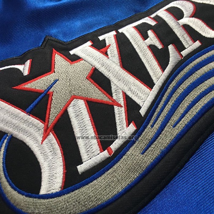 Camiseta Philadelphia 76ers Allen Iverson NO 3 Retro Azul2